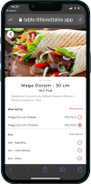 Digital menu for restaurant